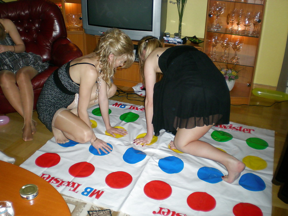 Playing Twister, Upskirt, Nude and Downblouse #2757177