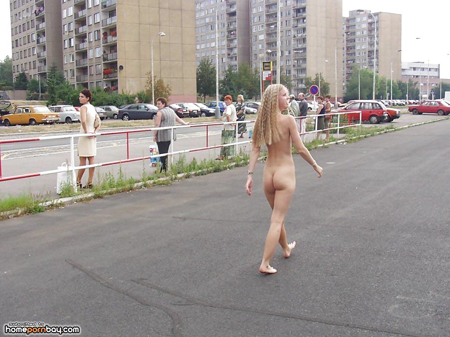 Walking nude on the street #10932642