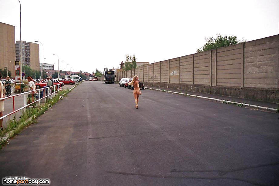 Walking nude on the street #10932658