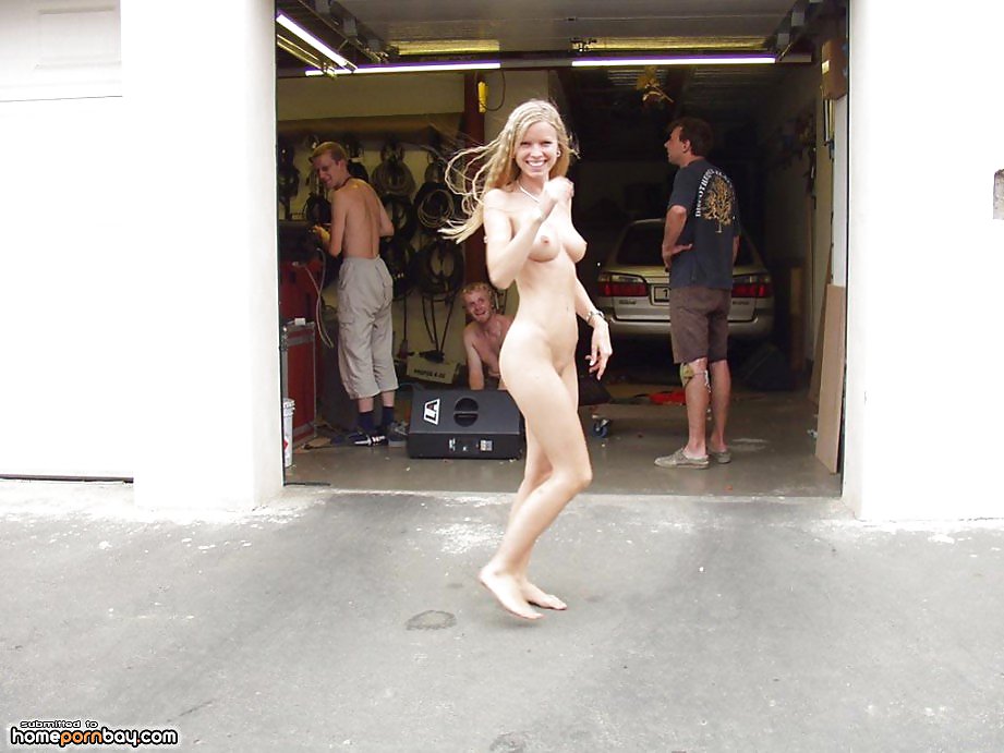 Walking nude on the street #10932828