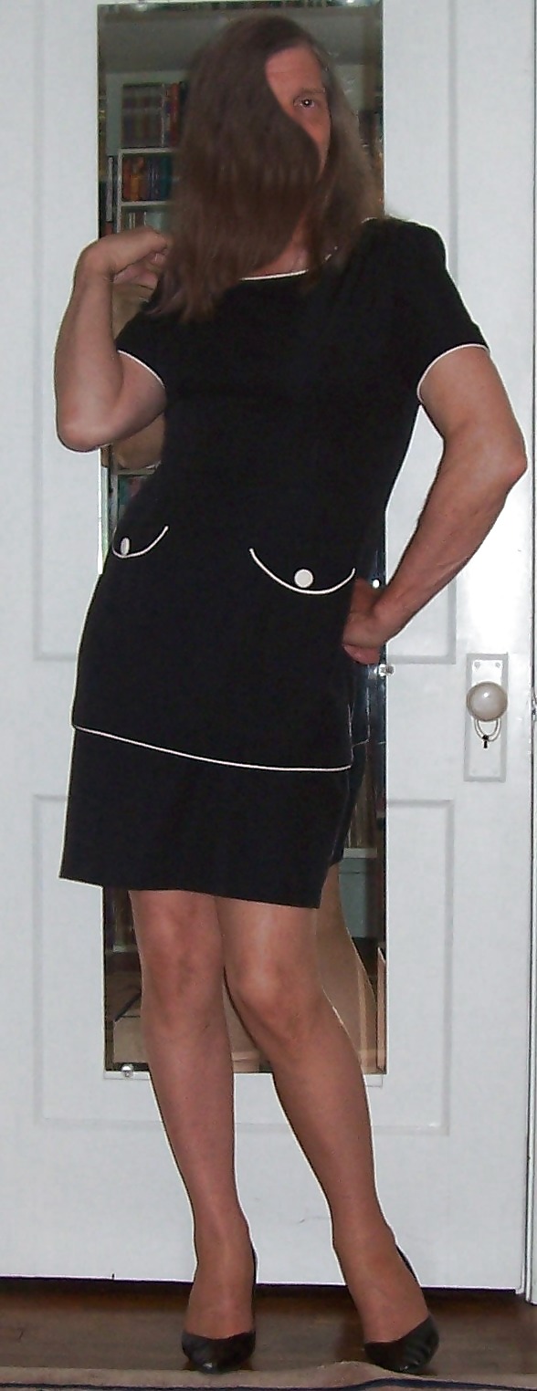 Crossdressing - Black with White Trim #12314901