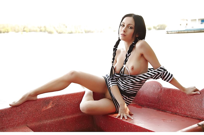 Pigtails Brunette On Small Boat,By Blondelover #8309855