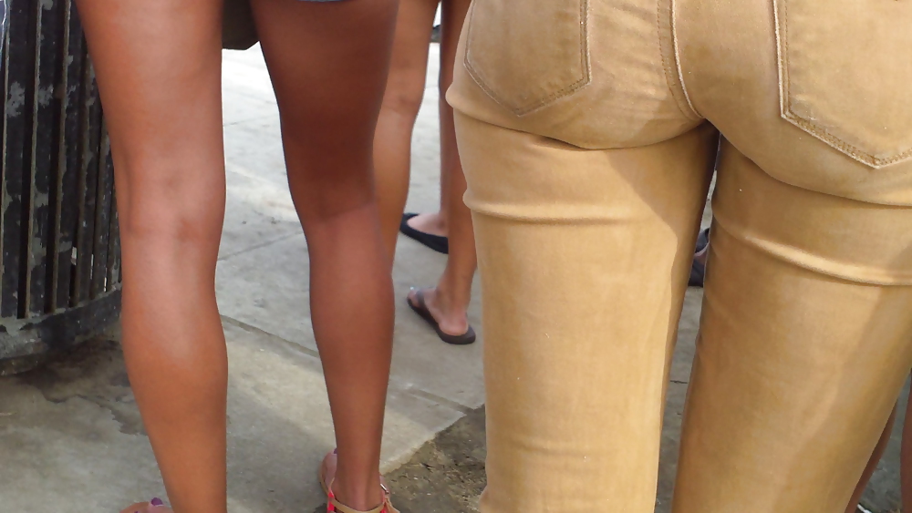 Girls ass & butts at the market in shorts #12514157