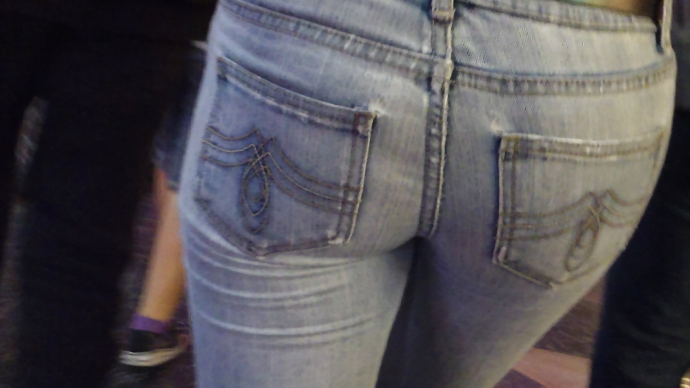 Girls ass & butts at the market in shorts #12514277