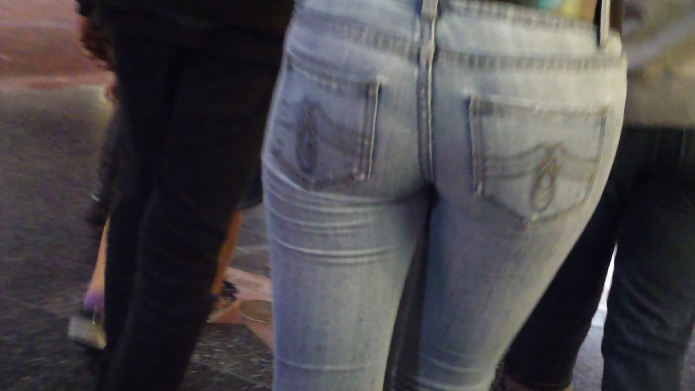 Girls ass & butts at the market in shorts #12514281