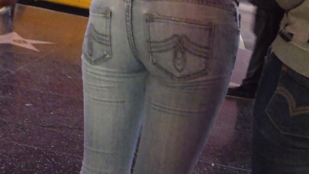 Girls ass & butts at the market in shorts #12514298