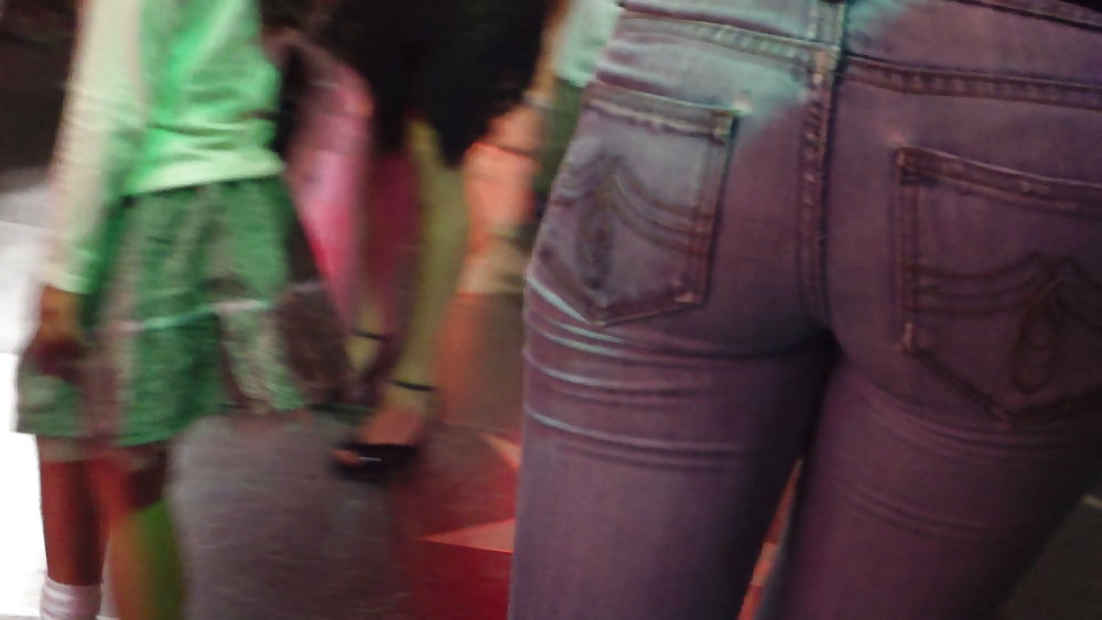 Girls ass & butts at the market in shorts #12514335