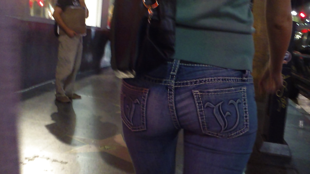 Girls ass & butts at the market in shorts #12514370