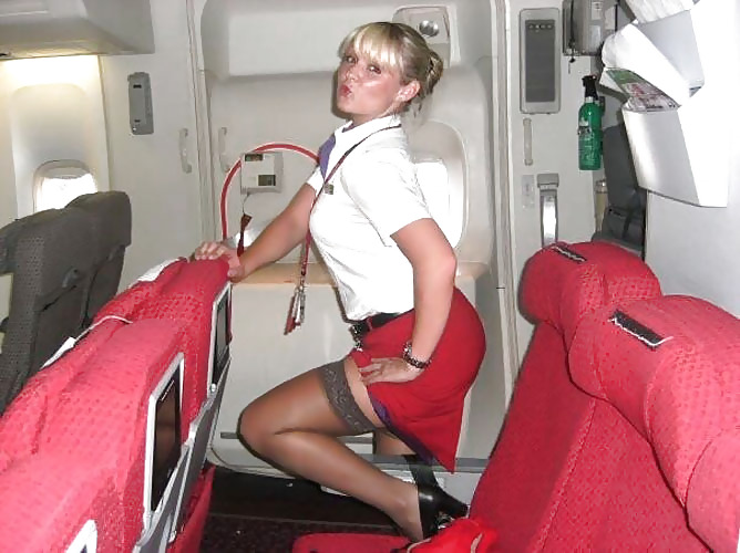 Sexy stewardesses, air hostess #18657001