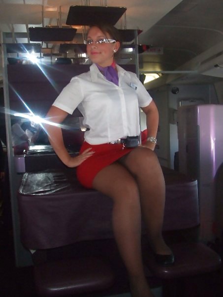 Sexy stewardesses, air hostess #18657060
