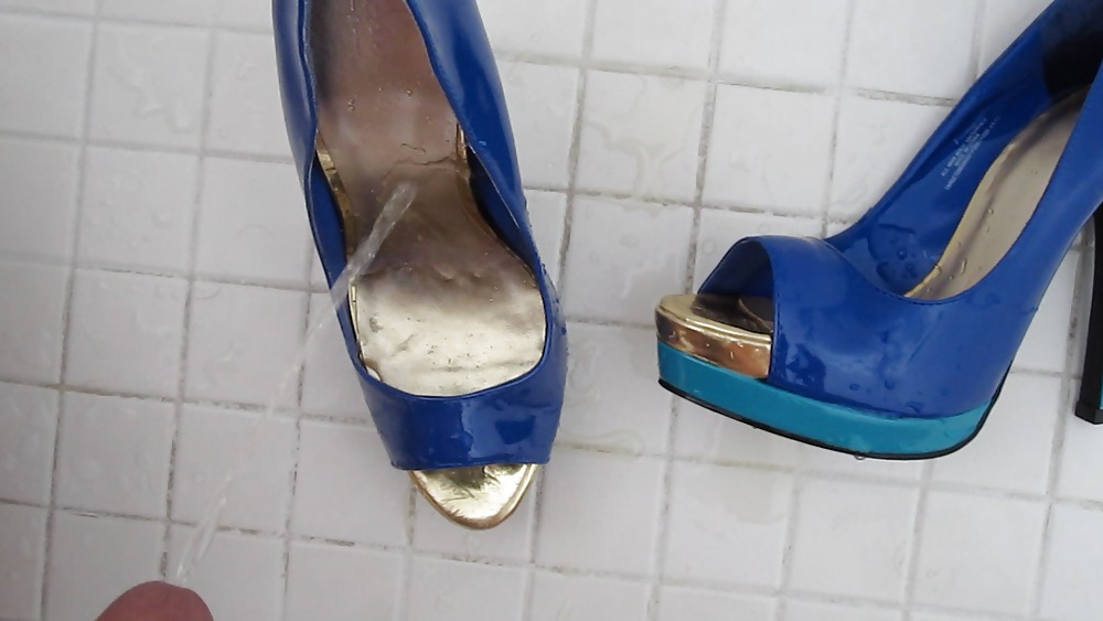 Mossimo Bleu Chaussures à Talons Hauts Peep Toe Cummed #14403330