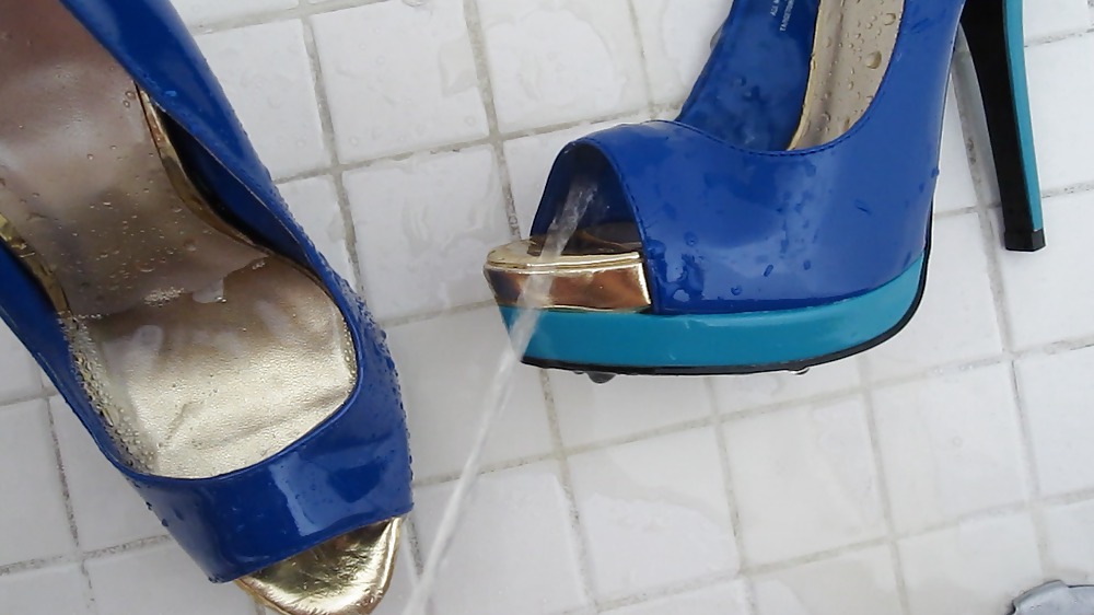 Mossimo Bleu Chaussures à Talons Hauts Peep Toe Cummed #14403351
