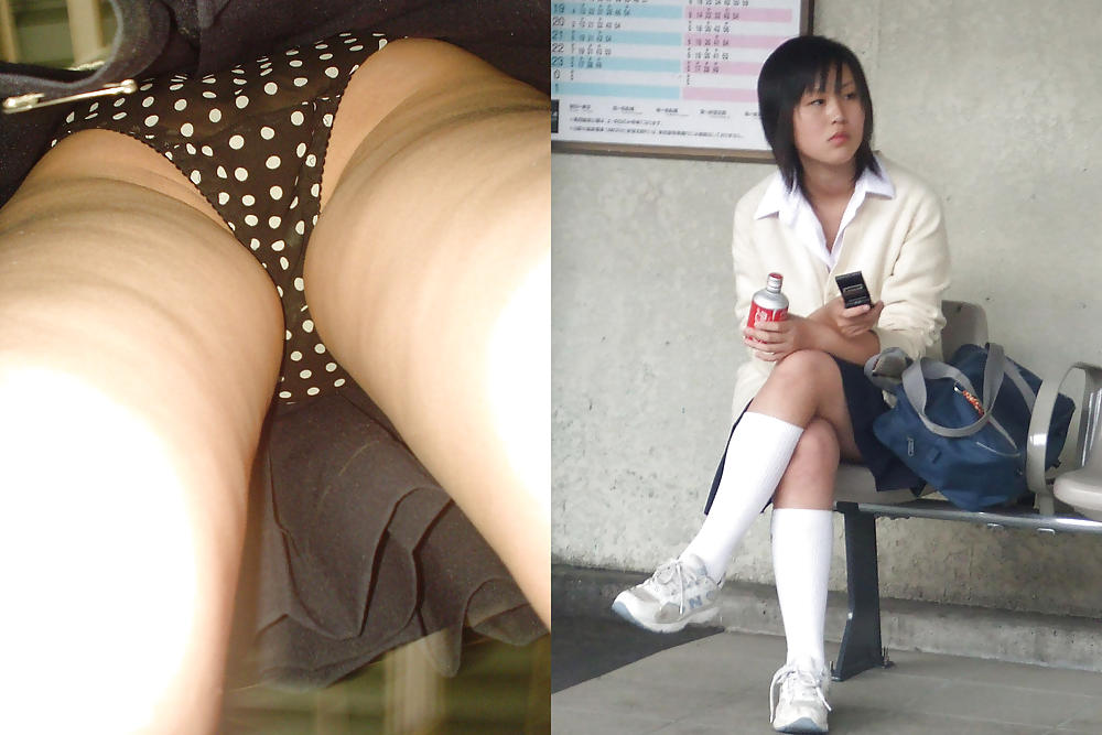 Asian upskirt - dirty panties voyeur teeny public ass #16888033