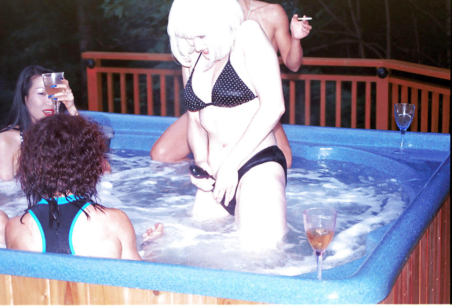 Lesbian Hot tub Orgy #9879872