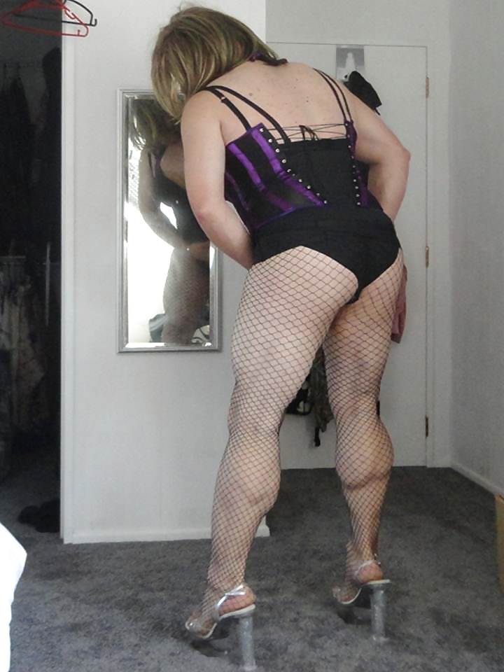 New Purple Corset and fishnets #22074049