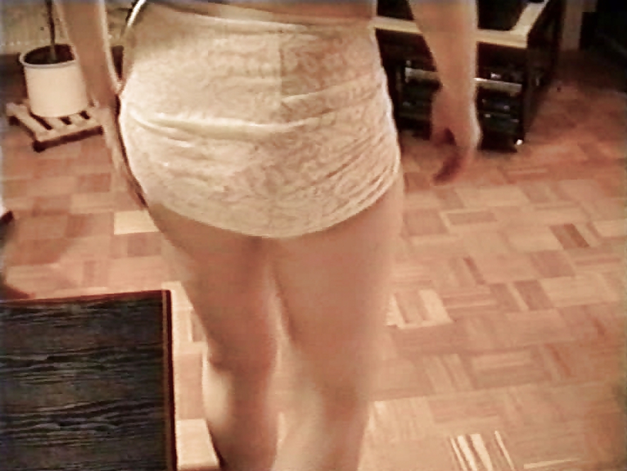 SAG - White Zip Bustier & Short Lace Skirt Long Legs 19 #14074099