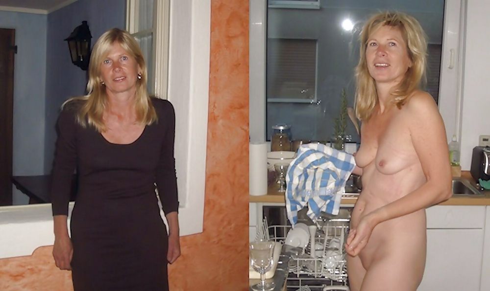 Dressed and undressed wives milf housewives #5215355