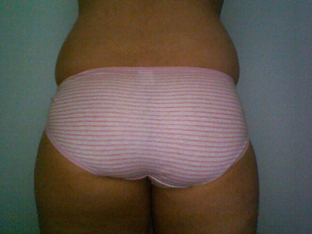 Pink and White Striped Panties #8087621