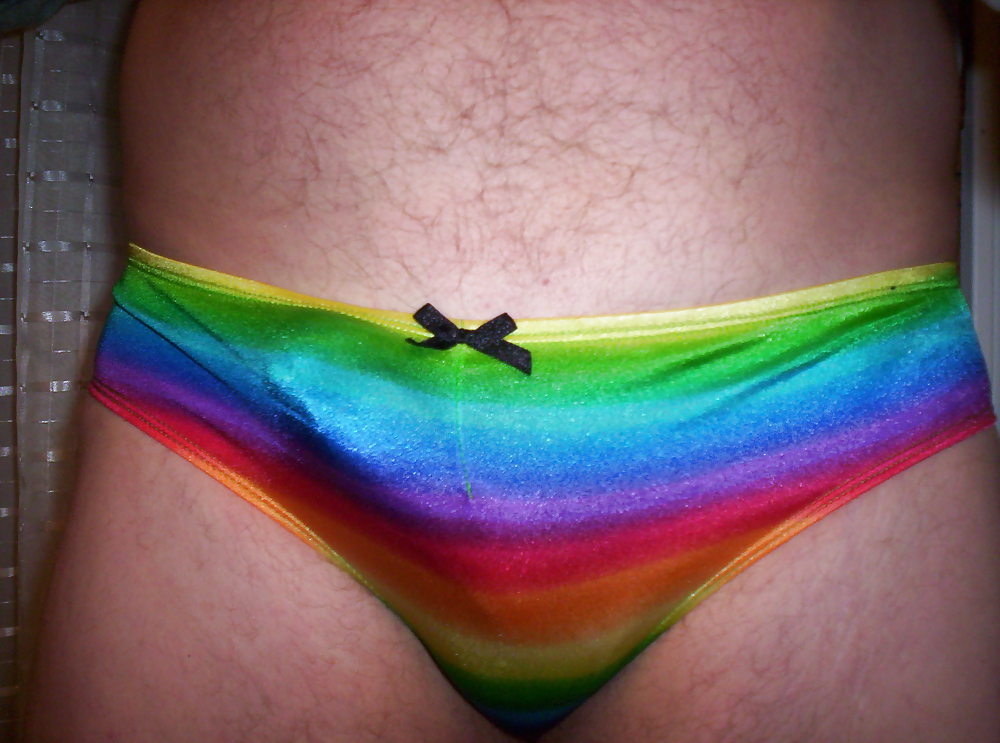 More satin panty cock