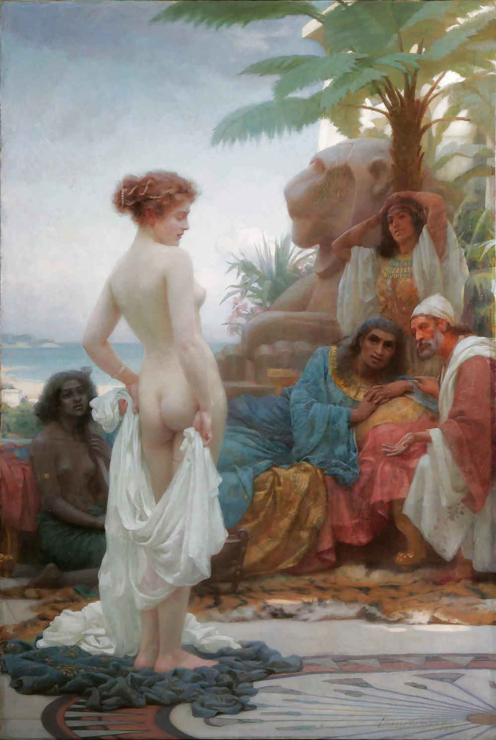 Paintings with clothed male and nude female (CMNF) #21244975