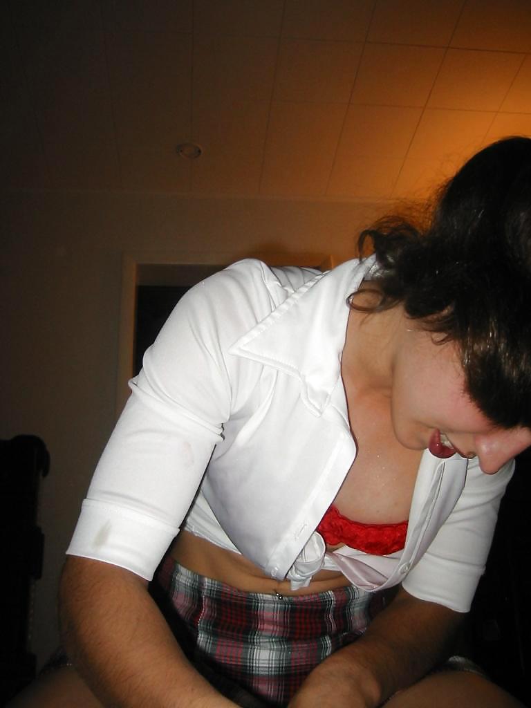 LATINA POSING IN SCHOOLDRESS #9538892