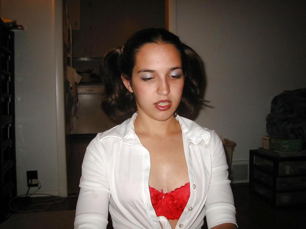 LATINA POSING IN SCHOOLDRESS #9538975