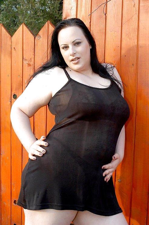 Bbw goth in the garden #99743