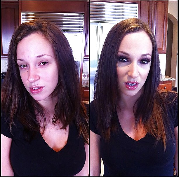 Estrellas porno sin maquillaje antes y después de las fotos 
 #18186284
