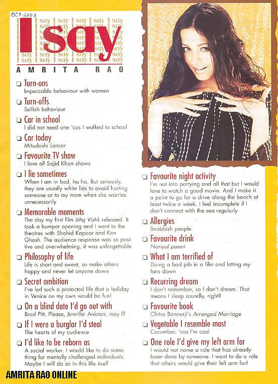 India slim n sexy amrita rao - 6
 #7388848