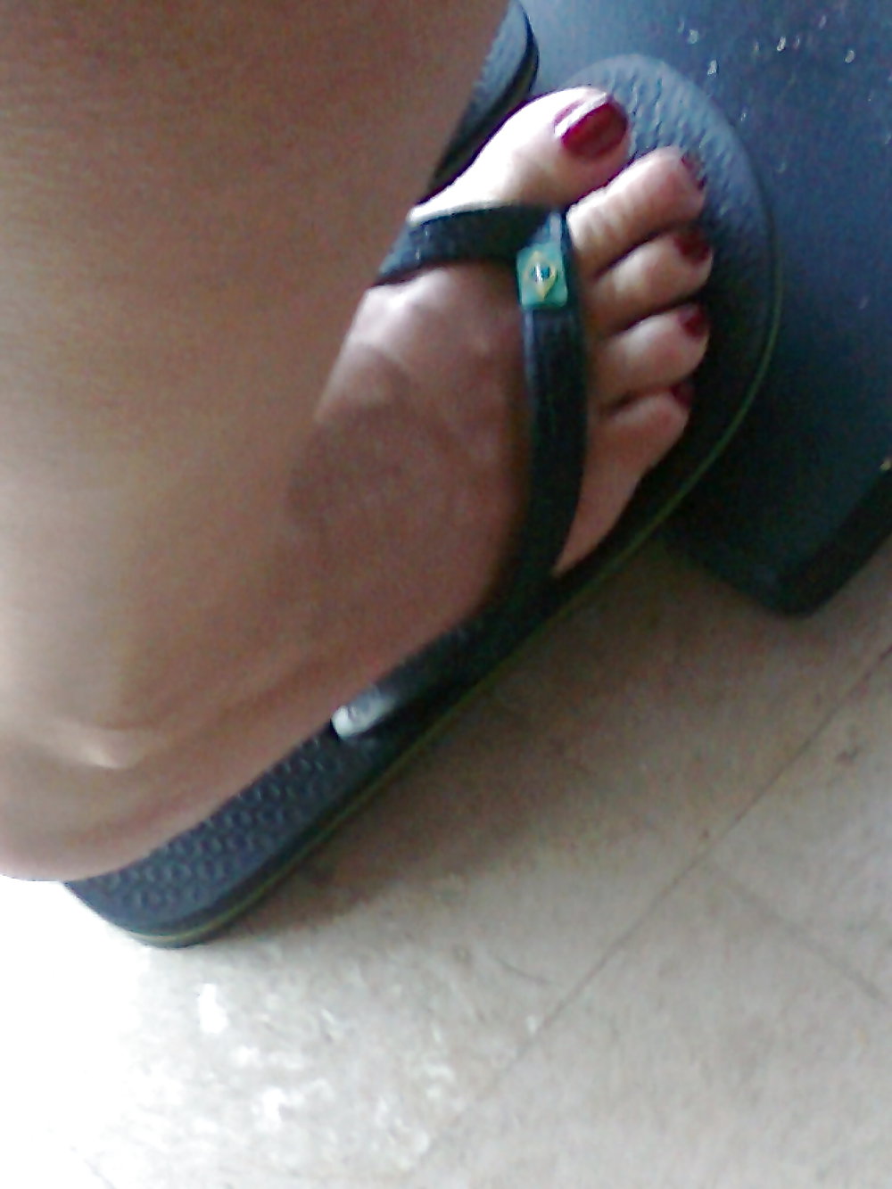 Old and new fres wife red pedicure #11959920