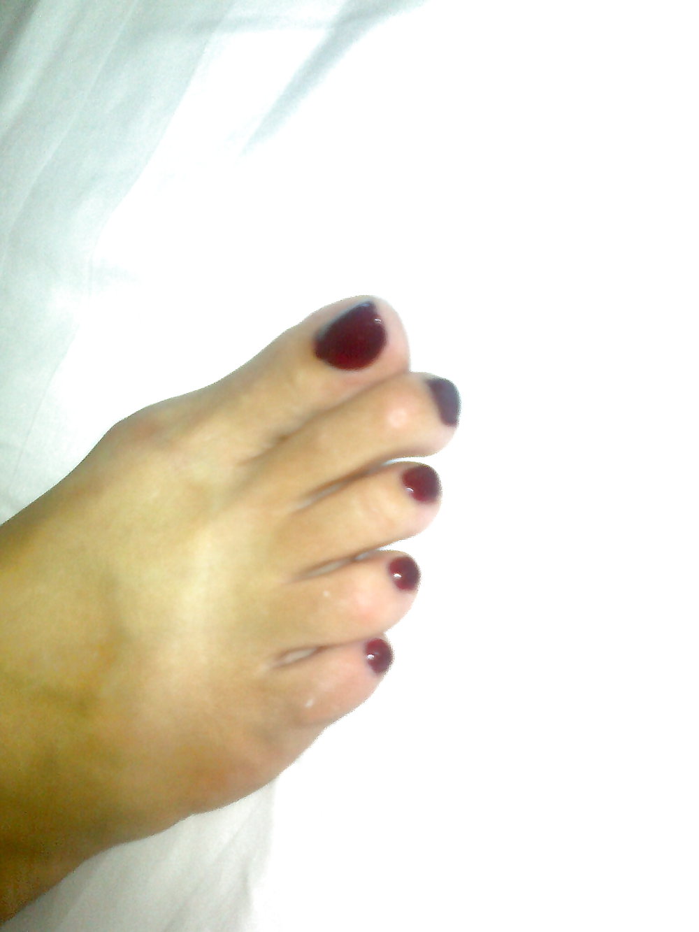 Old and new fres wife red pedicure #11959958