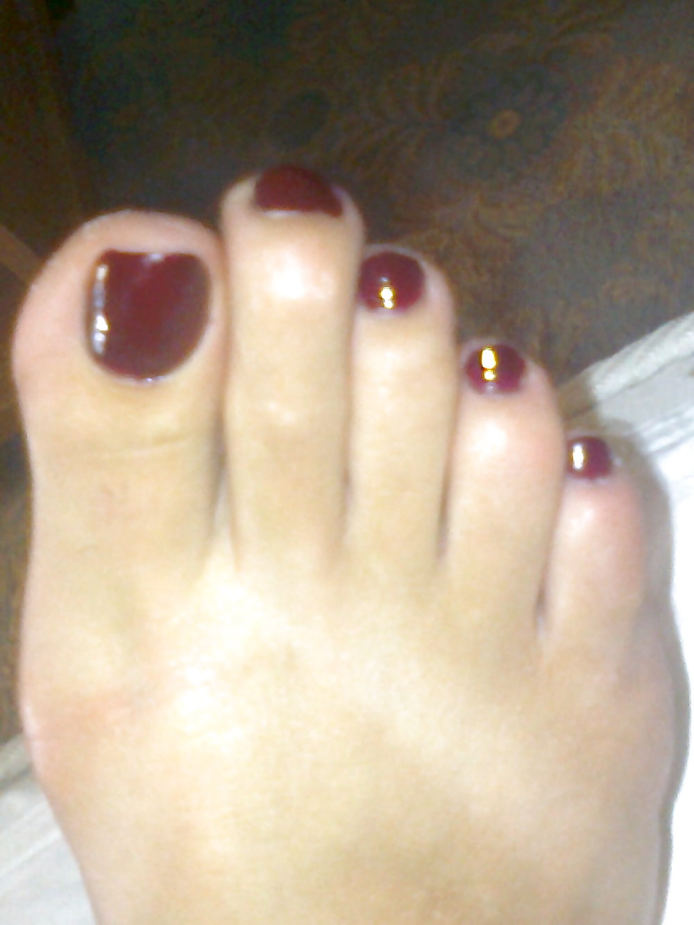 Old and new fres wife red pedicure #11959962