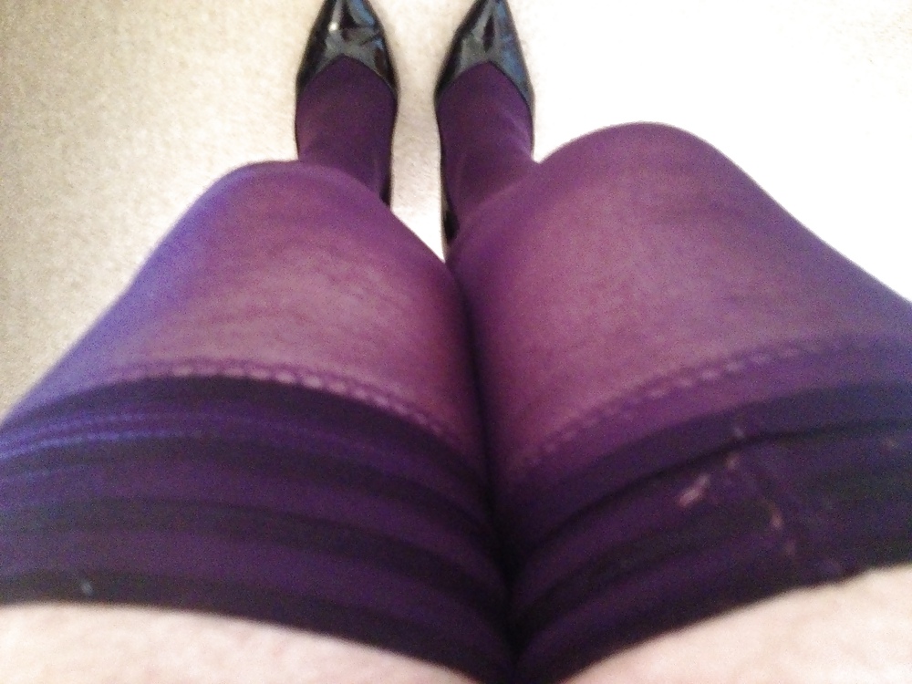Purple Nylons and Panties #20510120