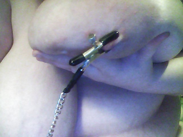 Me with my new Nipple clamps #7063399