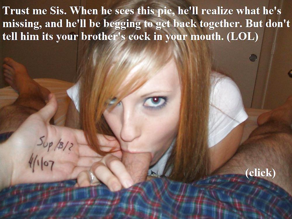 Slutty girls Sneaky Brothers Captions #6416327