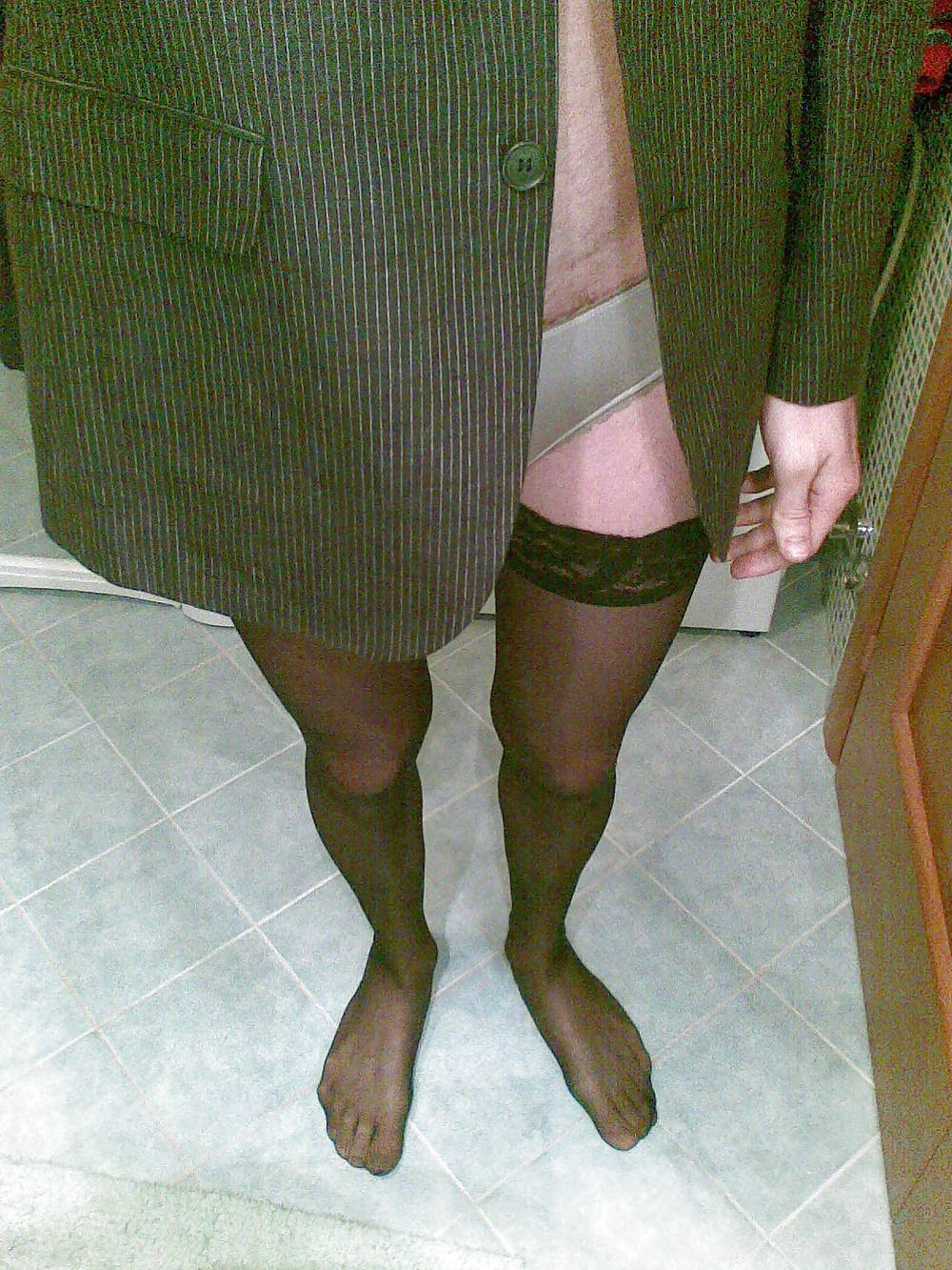Marta: shemale stockings mirror