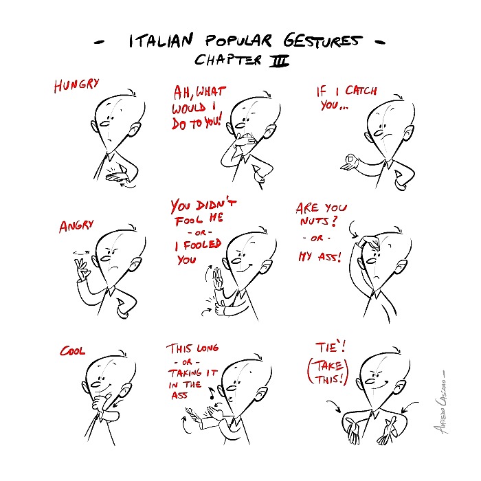 Illustrated Guide to Italian Hand Gestures #3773611