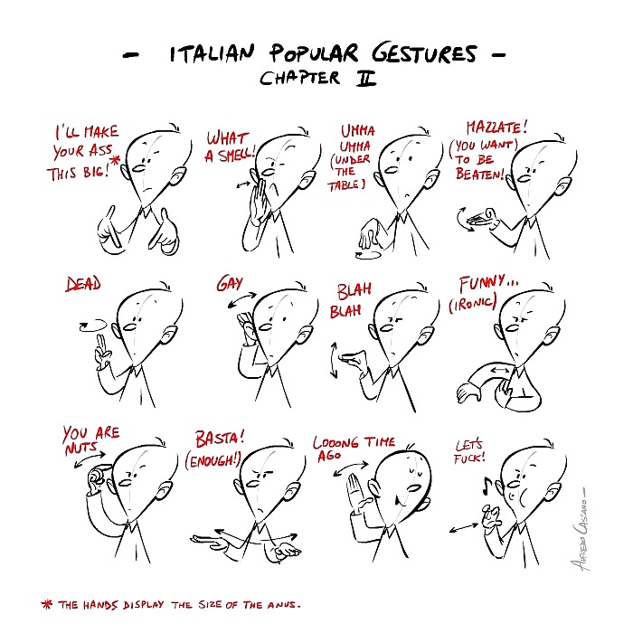 Illustrated Guide to Italian Hand Gestures #3773619