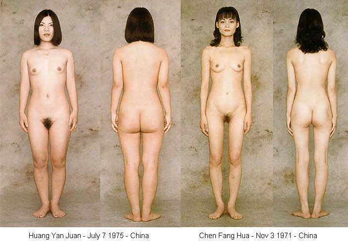 Mujeres con ropa y sin ropa de todo tipo.
 #19644755