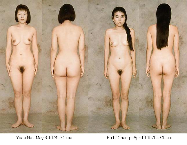 Mujeres con ropa y sin ropa de todo tipo.
 #19644757