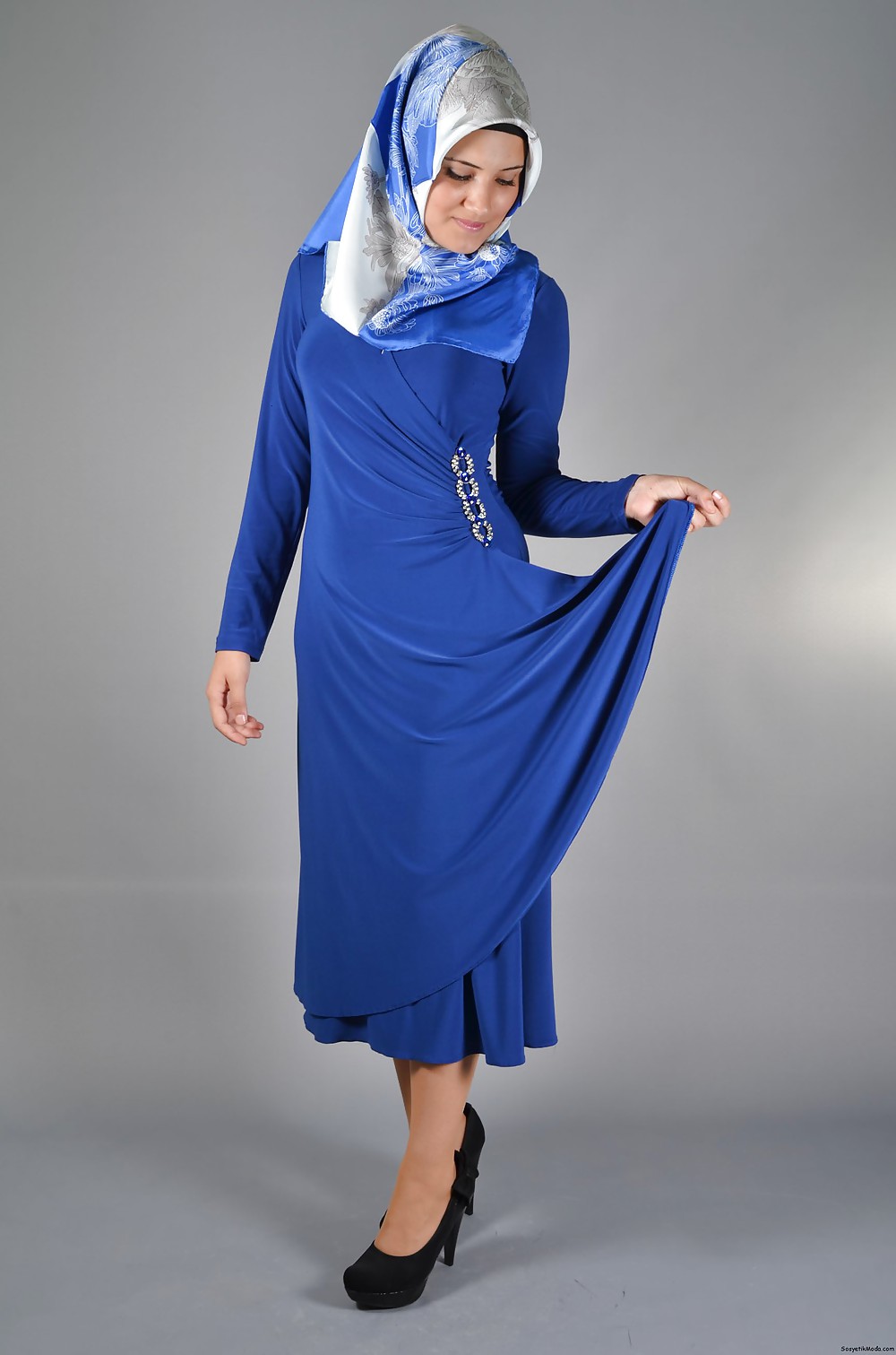 Turban Tragenden Modelle - Jilbab Hijab Mode-Modell #15824121