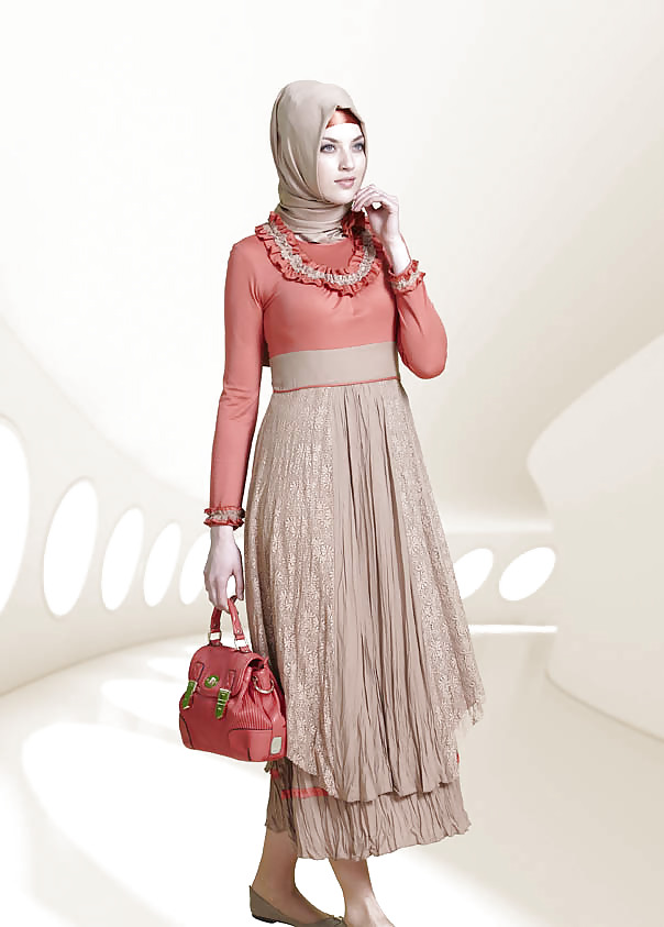 Turban Tragenden Modelle - Jilbab Hijab Mode-Modell #15824219
