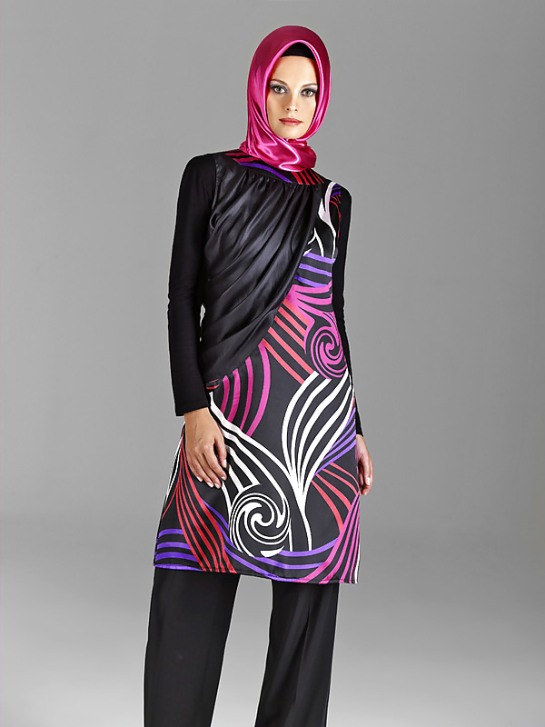 Turban Tragenden Modelle - Jilbab Hijab Mode-Modell #15824254
