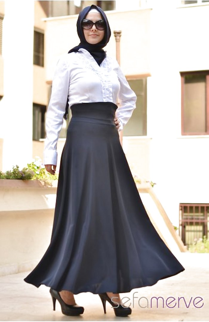 Turban Tragenden Modelle - Jilbab Hijab Mode-Modell #15824276