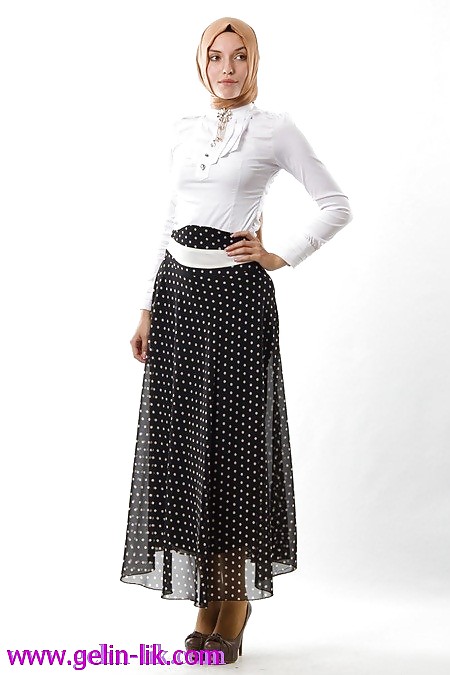 Turban Tragenden Modelle - Jilbab Hijab Mode-Modell #15824312