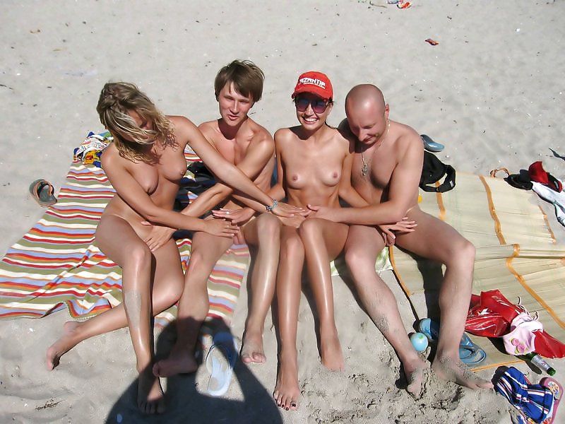 Naked beach group. #3730416