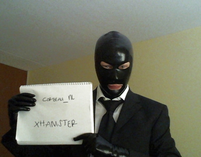 Getting dressed in latex gloves and mask #21711503