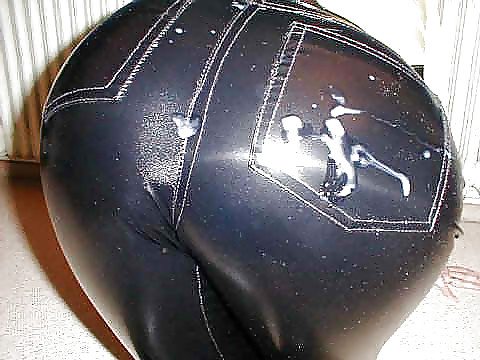 Latex Leather Lack + Sperma  #15583030