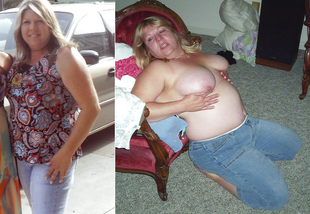 Wife Marie Dressed Undressed and Before After #9252663