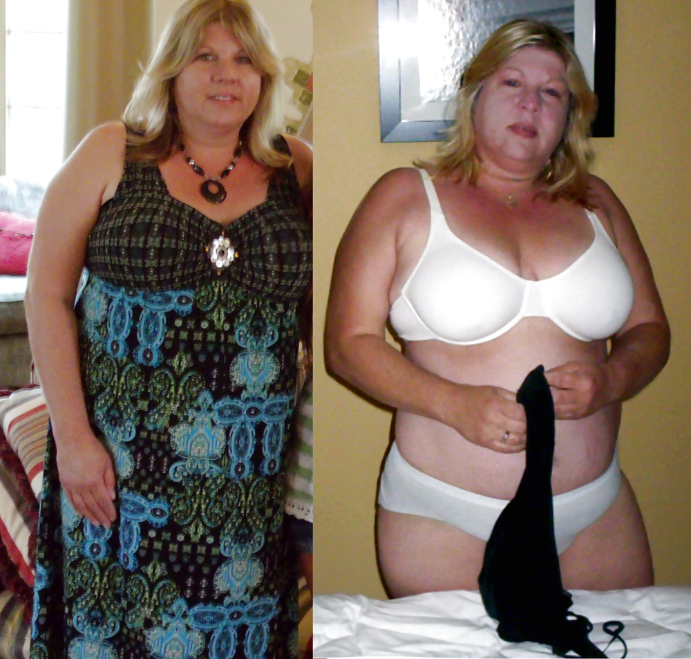 Wife Marie Dressed Undressed and Before After #9252670